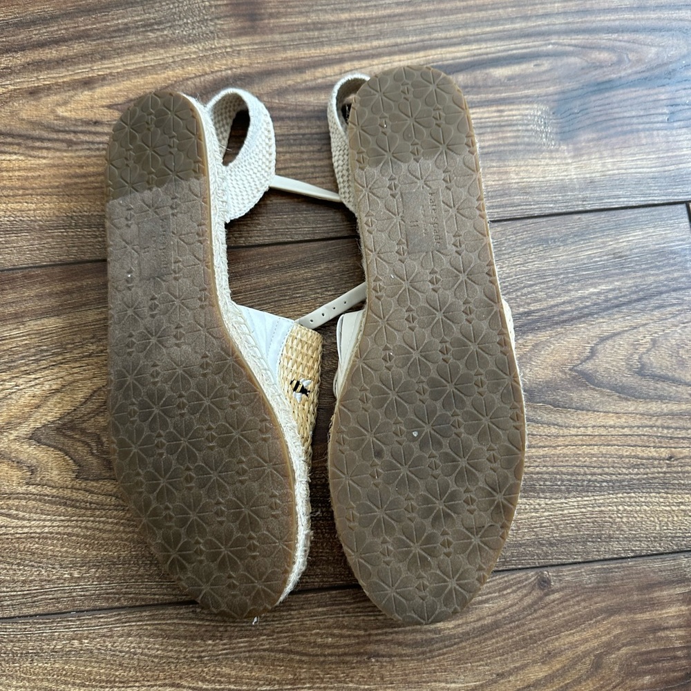 kate spade bonnie bee straw flats - Picture 5 of 5